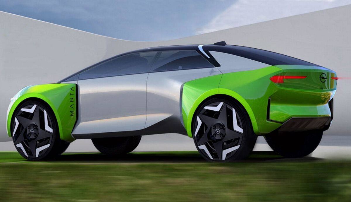 Primera ilustración oficial del Opel Manta-e 2025