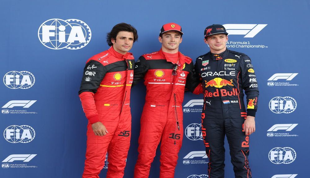 Sainz, Leclerc y Verstappen fueron los más rápidos de la calificación