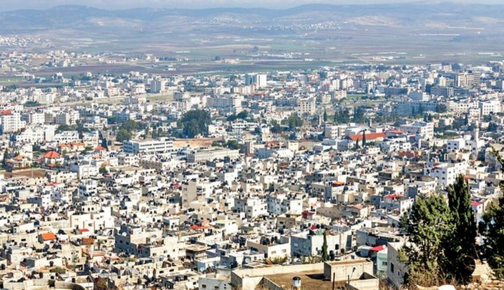 Vista de la ciudad de Yenín. Vista de la ciudad de Yenín.