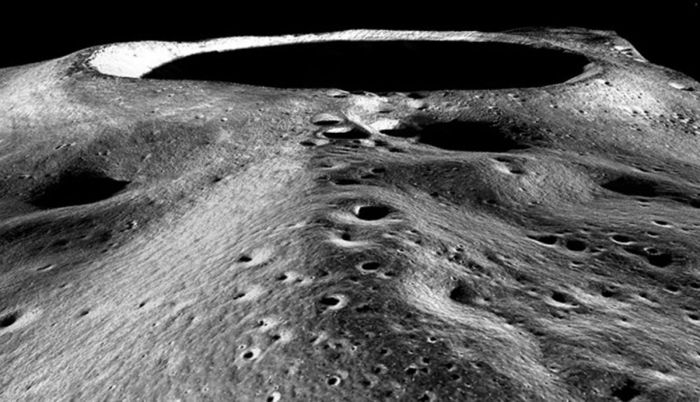 El Polo Sur de la Luna es un posible lugar de aterrizaje para la primera tripulación de astronautas en el programa.