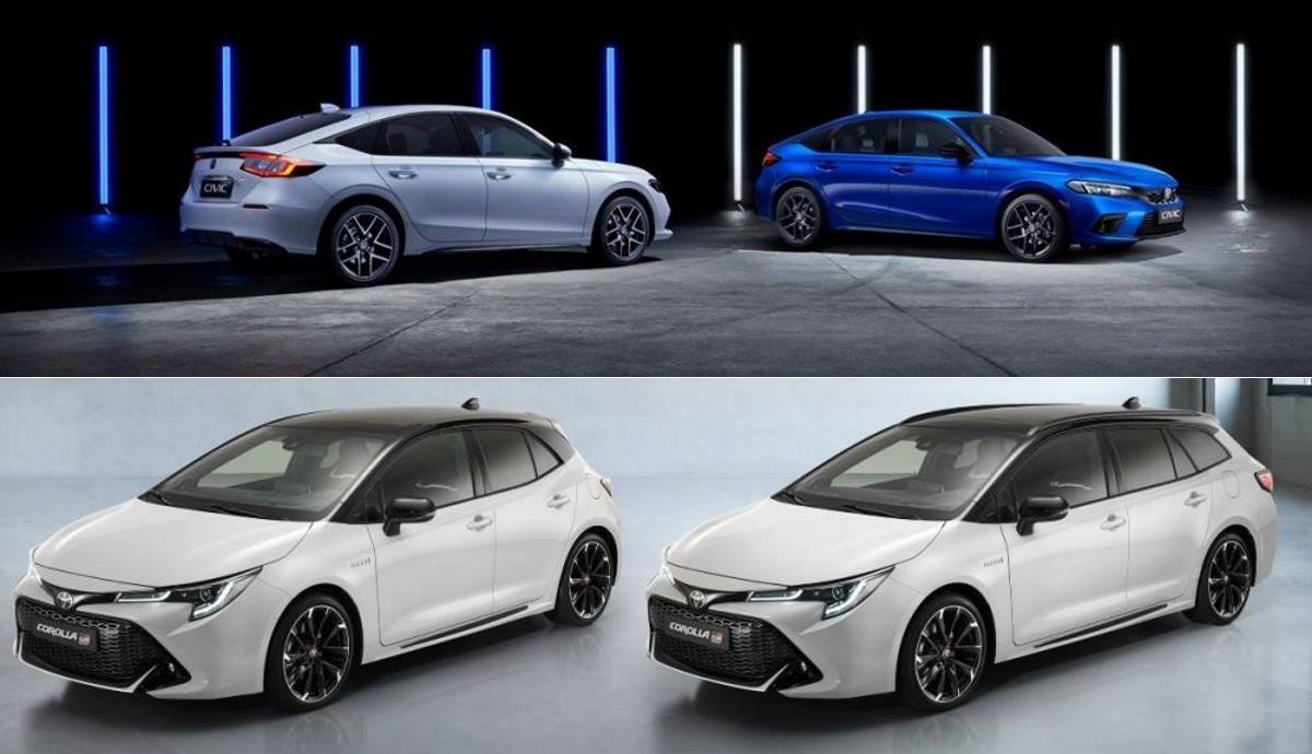 Honda Civic frente a Toyota Corolla