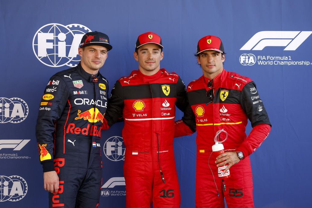 Estos tres pilotos partirán desde las tres primeras posiciones: Leclerc, Verstappen y Sainz