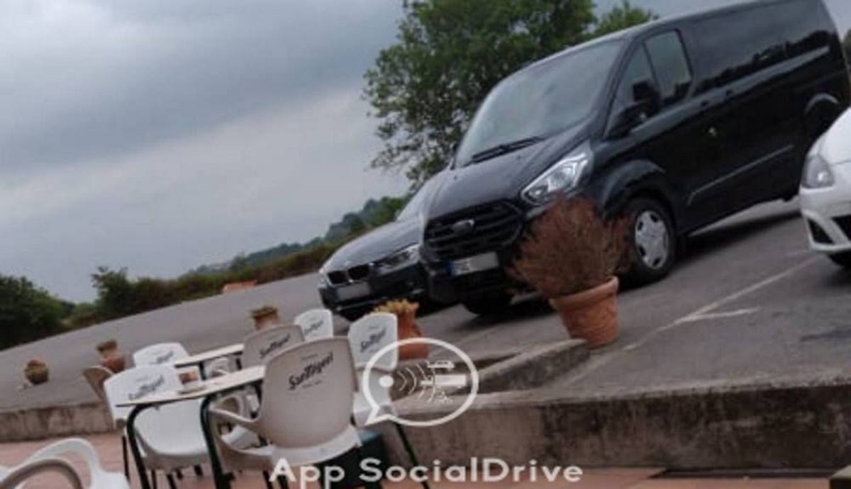 Una de las supuestas furgonetas camufladas de la DGT, según SocialDrive