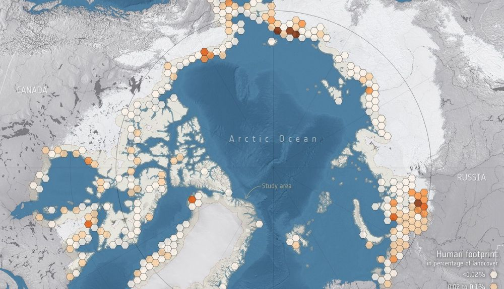 Zonas en riesgo de descongelación del permafrost. Zonas en riesgo de descongelación del permafrost.