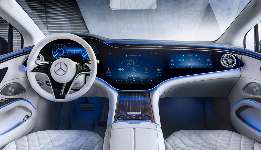 A prueba el Mercedes EQE.