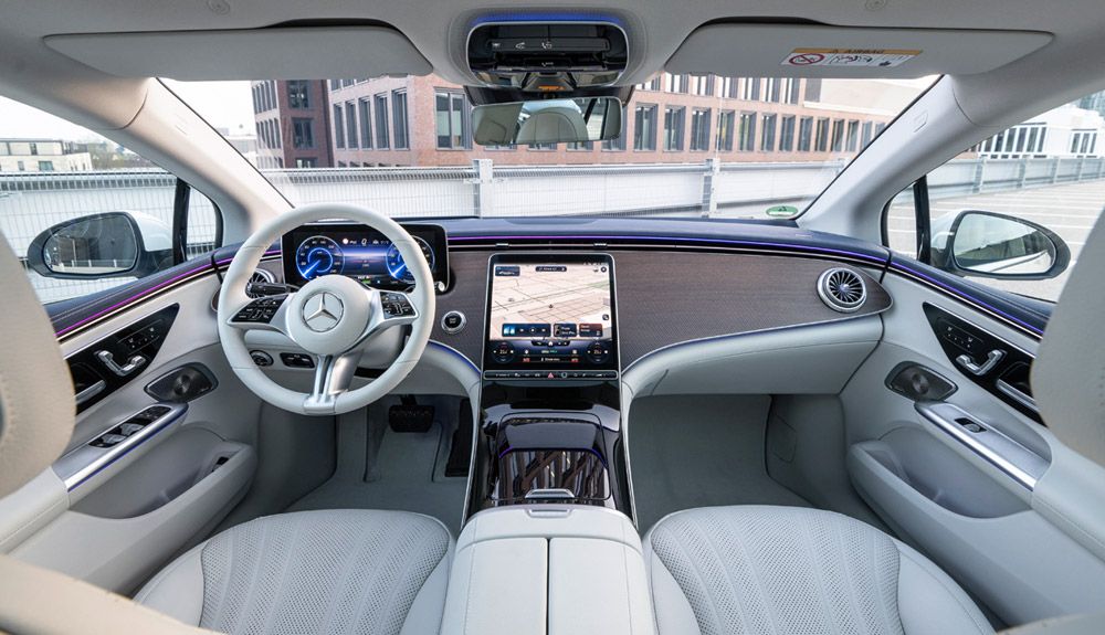 A prueba el Mercedes EQE.