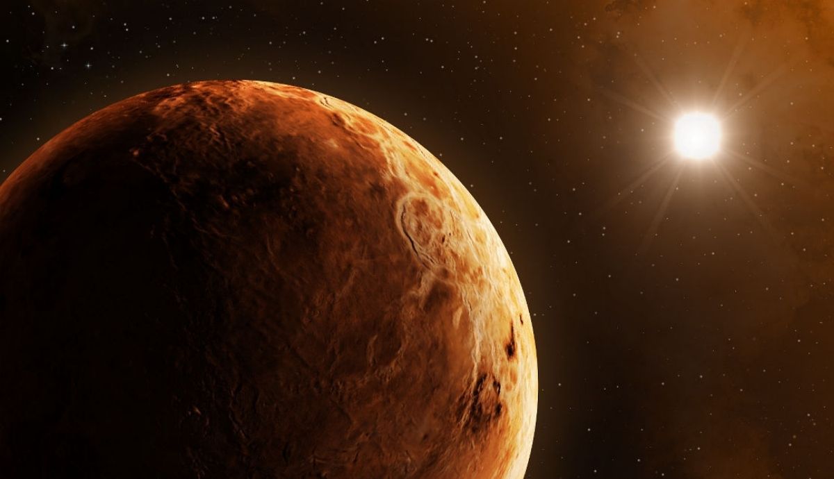 En Venus, la mayor parte del calor del Sol no logra atravesar su espesa atmósfera.
