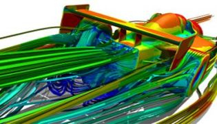 Visualización FEM flujo entorno a prototipo