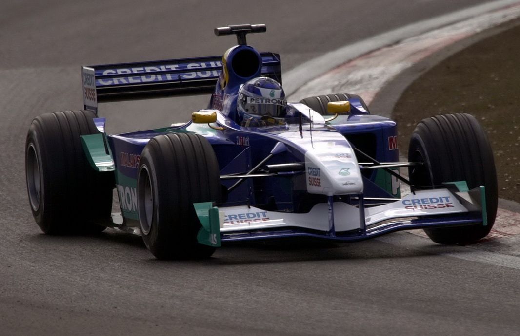 Kimi Raikkonen en su debut en F1 en 2001 con Sauber