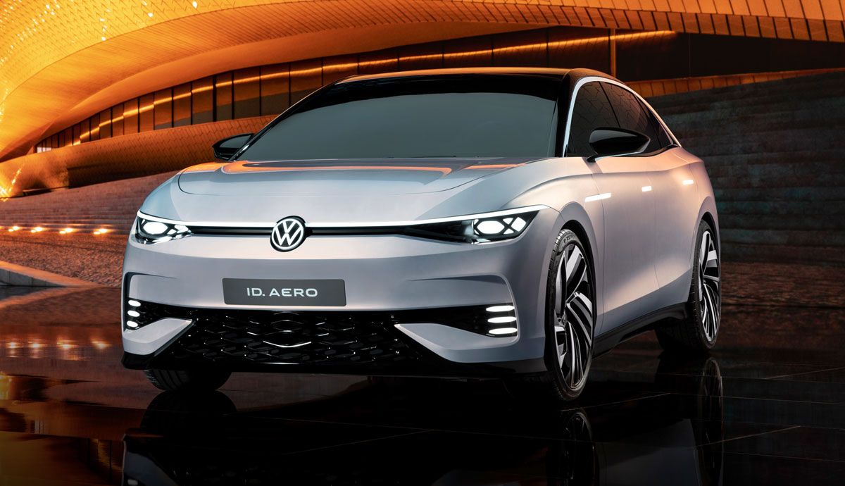 Así es la nueva berlina eléctrica de VW, el ID.Aero, todavía en forma de prototipo.