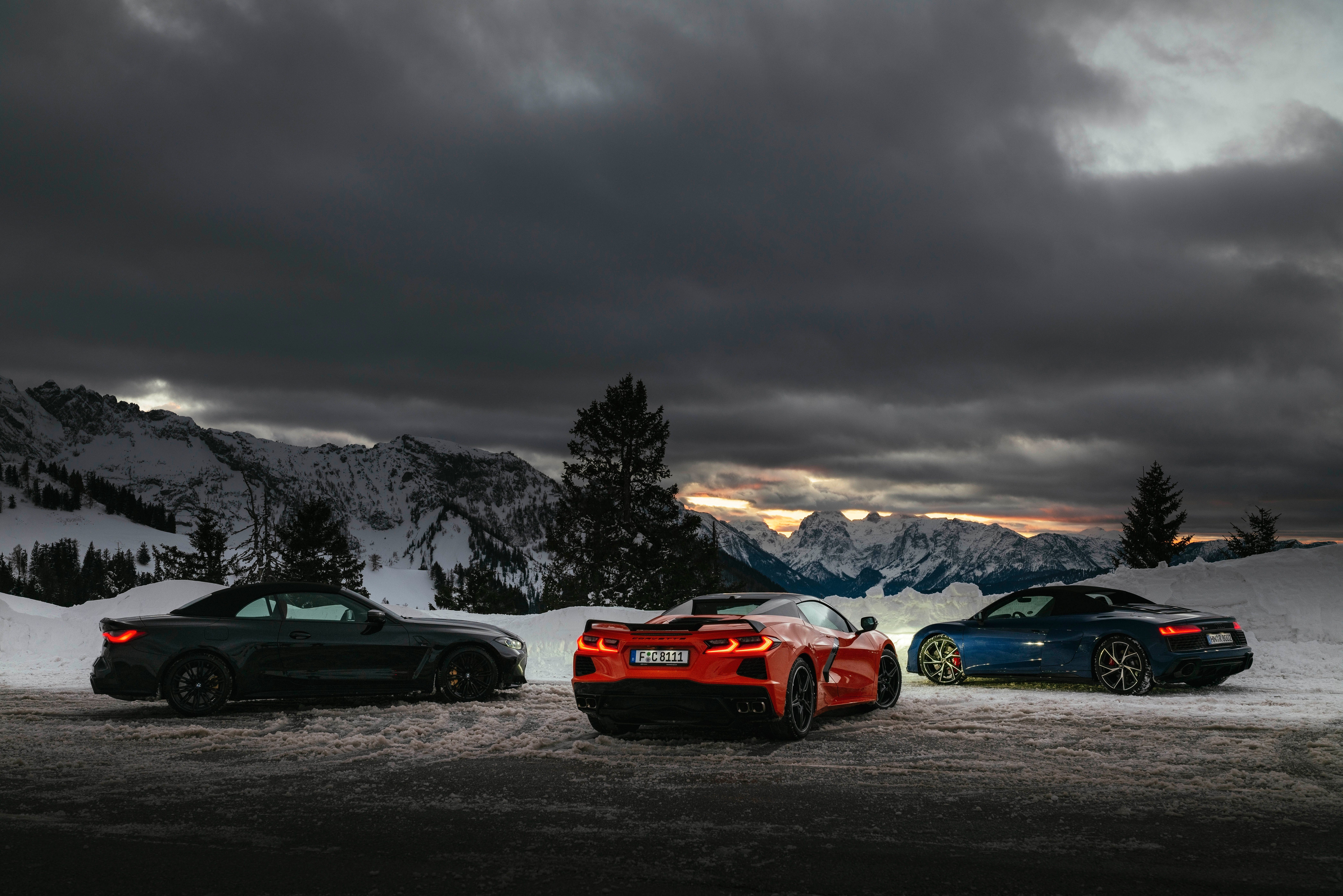 Corvette Stingray, BMW M4 Competition xDrive y Audi R8 Spyder V10 Performance 