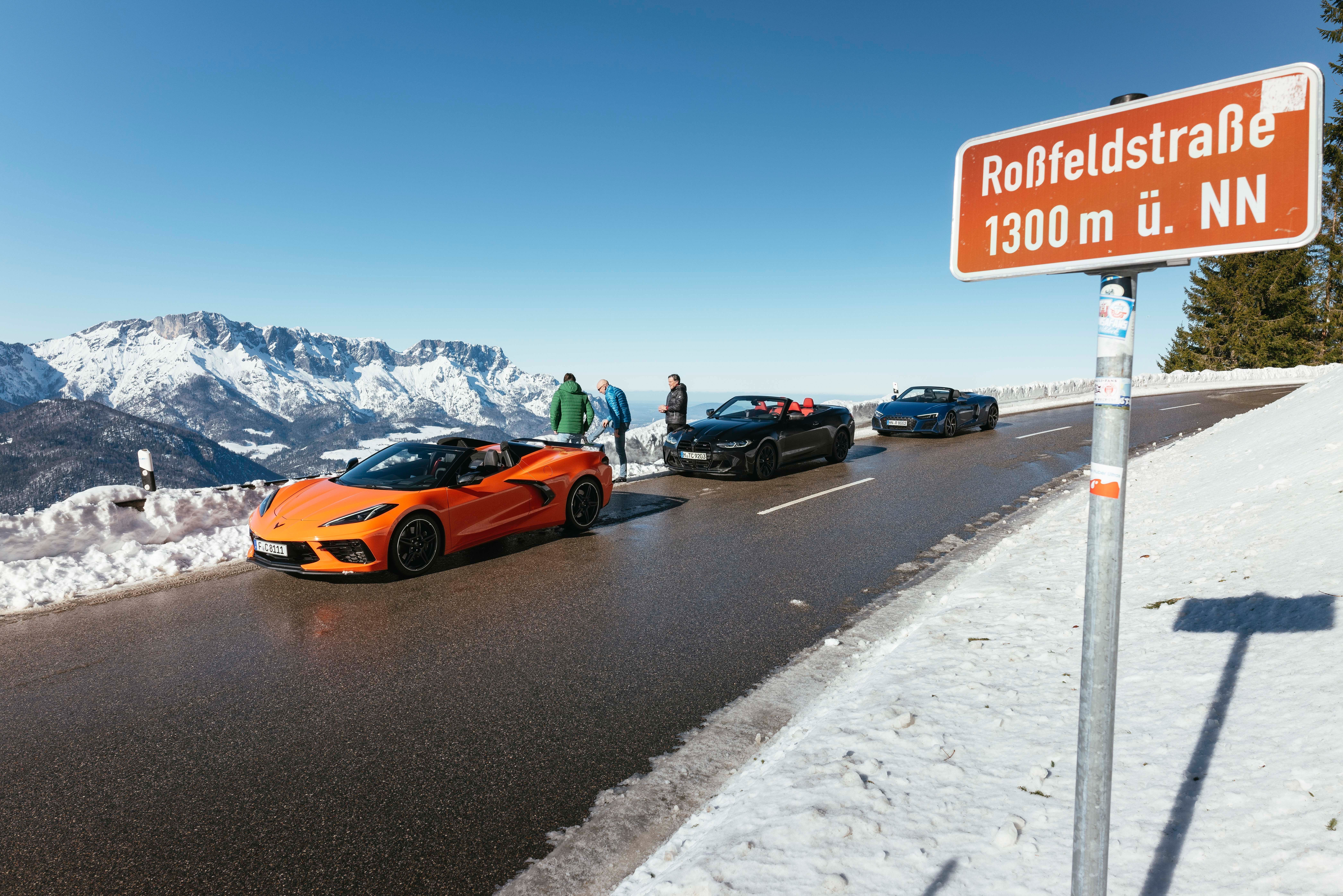 Corvette Stingray, BMW M4 Competition xDrive y Audi R8 Spyder V10 Performance 