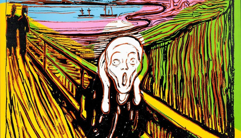 Andy Warhol, The Scream (After Munch), 1984. Andy Warhol, The Scream (After Munch), 1984.