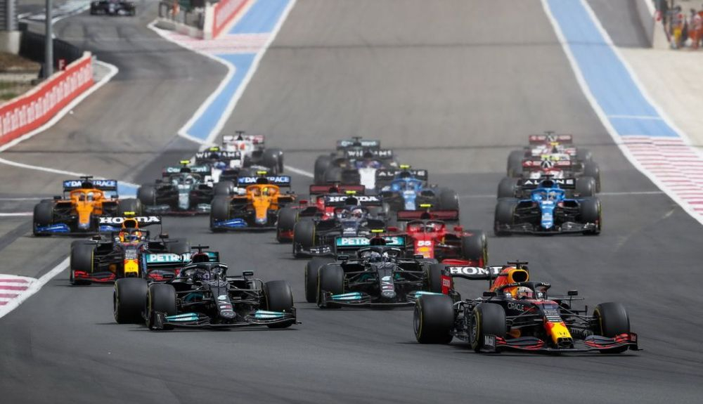 Salida de la carrera del GP de Francia en 2021 Salida de la carrera del GP de Francia en 2021