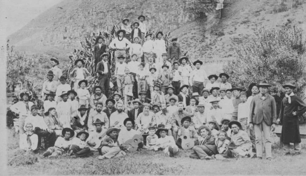 Foto de 1905 de residentes de Kalaupapa Foto de 1905 de residentes de Kalaupapa