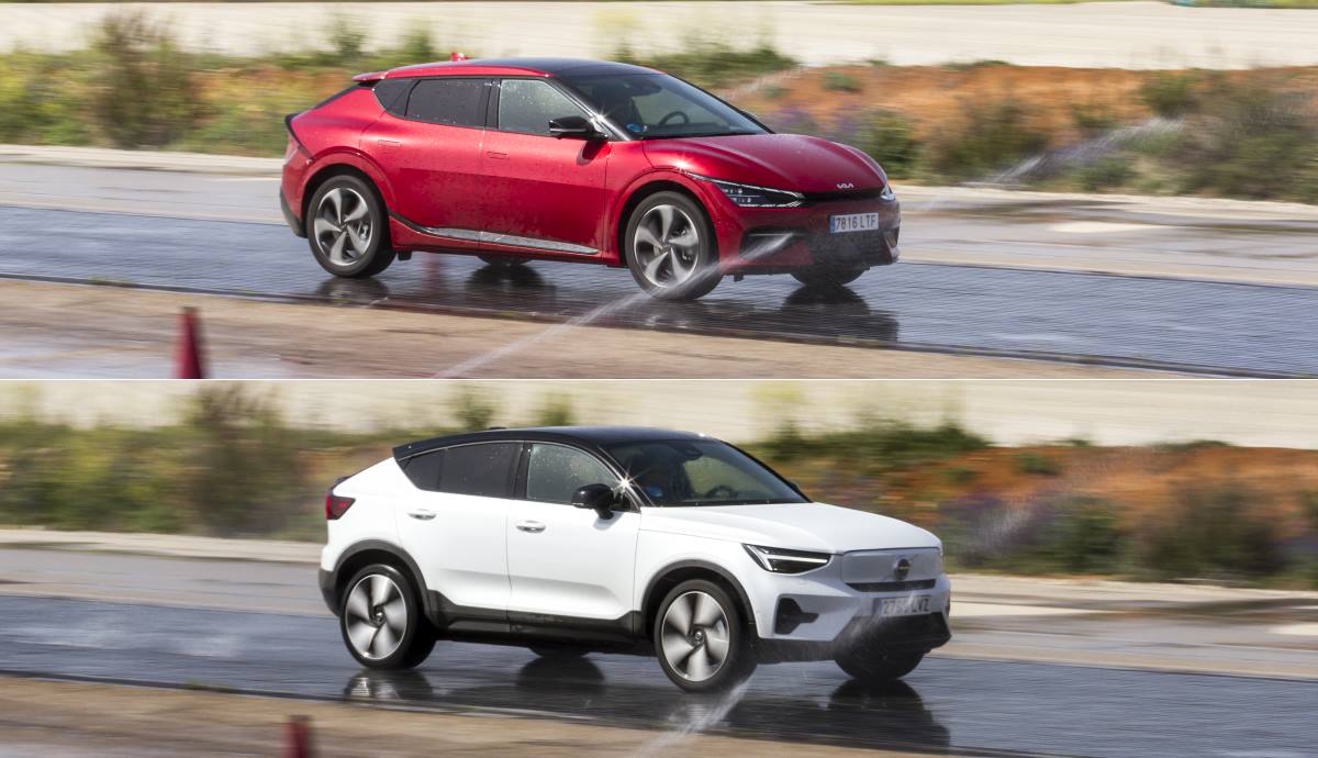Kia EV6 frente a Volvo C40 Recharge