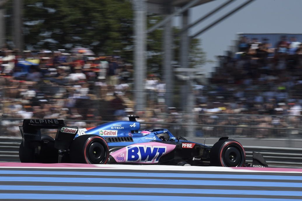Fernando Alonso (Alpine) calificó séptimo y confía en puntuar en el Paul  Ricard