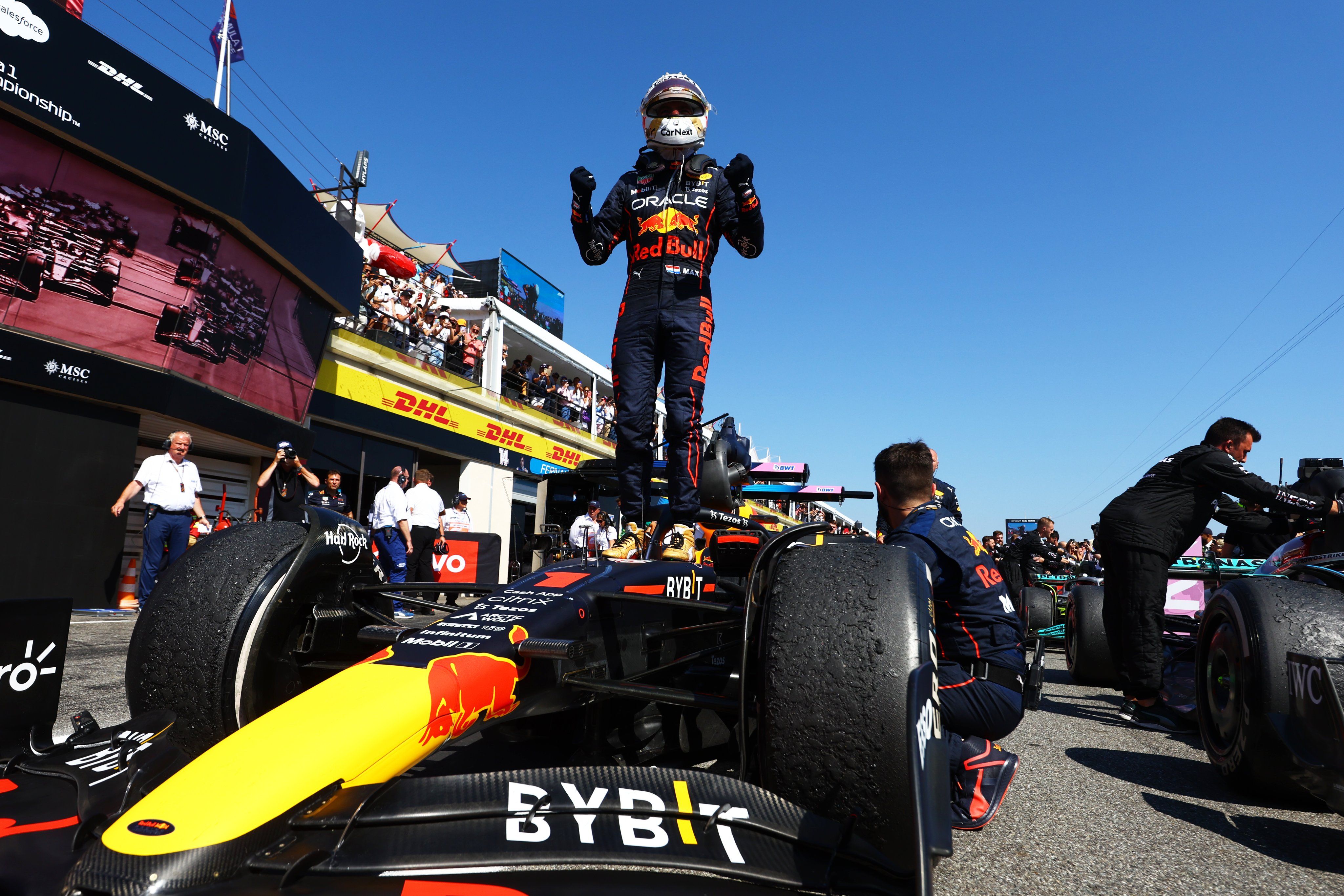 Max Verstappen (Red Bull) flamante vencedor del GP de Francia gracias a Leclerc