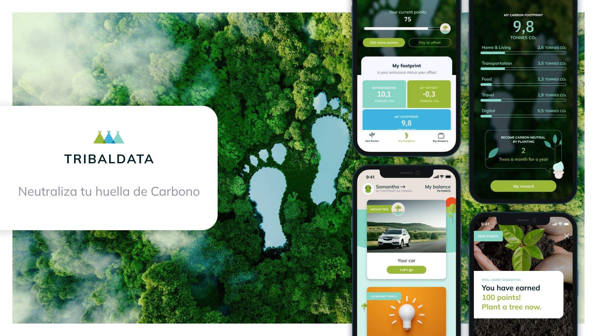 Tribaldata ha lanzado una app para disminuir la huella de carbono.