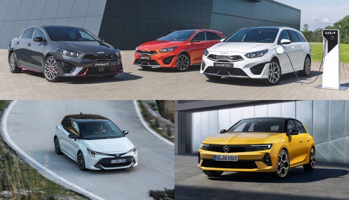 Kia Ceed frente a Toyota Corolla y Opel Astra