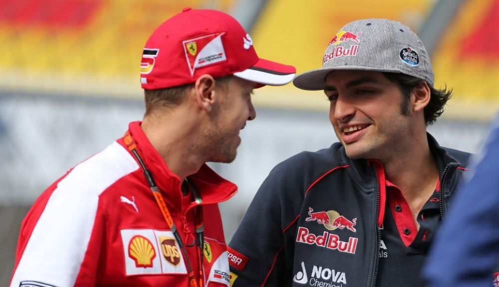 Sainz y Vettel siempre se han tenido un cariño especial En la foto en 2015