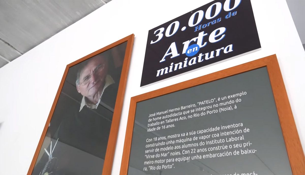 Ya puedes visitar en Noia, A Coruña, la exposición permanente con las obras en miniatura de Motores Patelo.