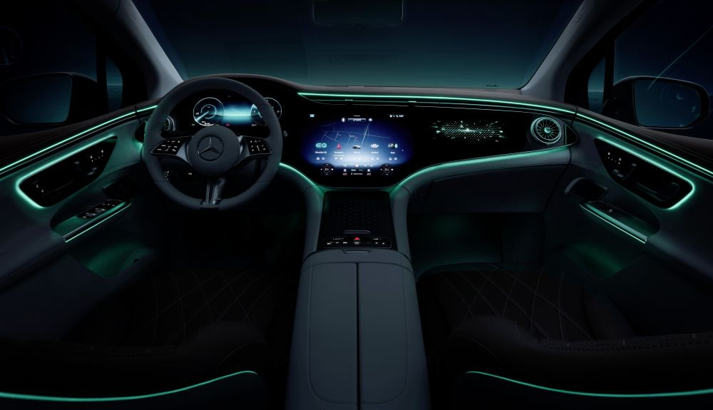 Mercedes EQE SUV 2023. Interior (3) Mercedes EQE SUV 2023. Interior (3)
