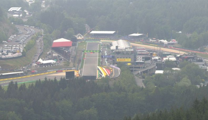 FP1 Así estaba el circuito de Spa Francorchamps al comienzo de la FP1 FP1 Así estaba el circuito de Spa Francorchamps al comienzo de la FP1