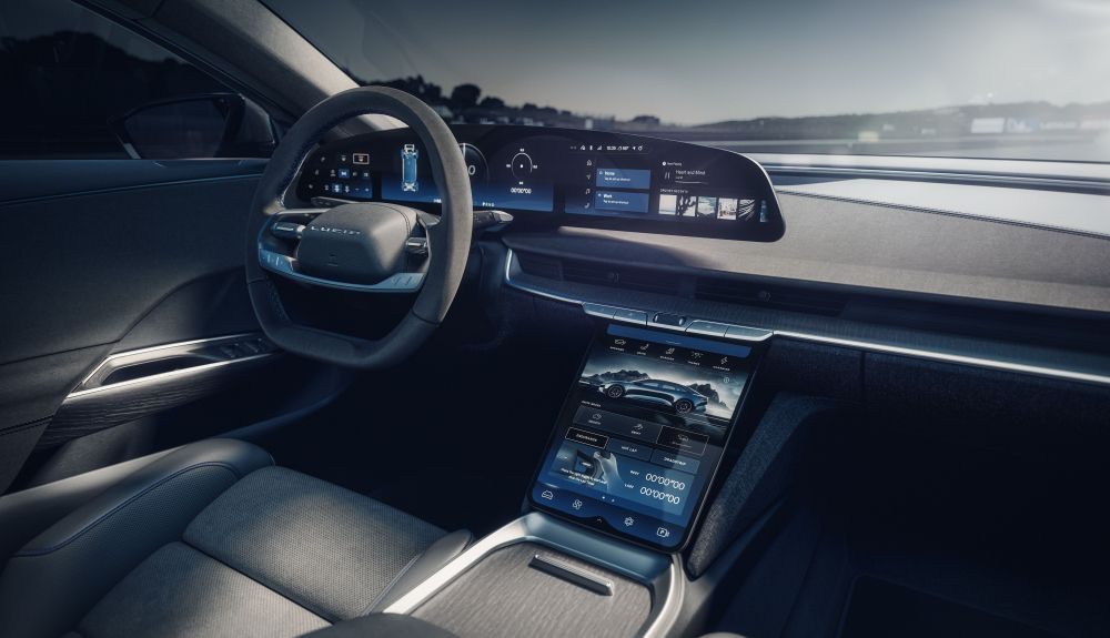 lucid air sapphire salpicadero