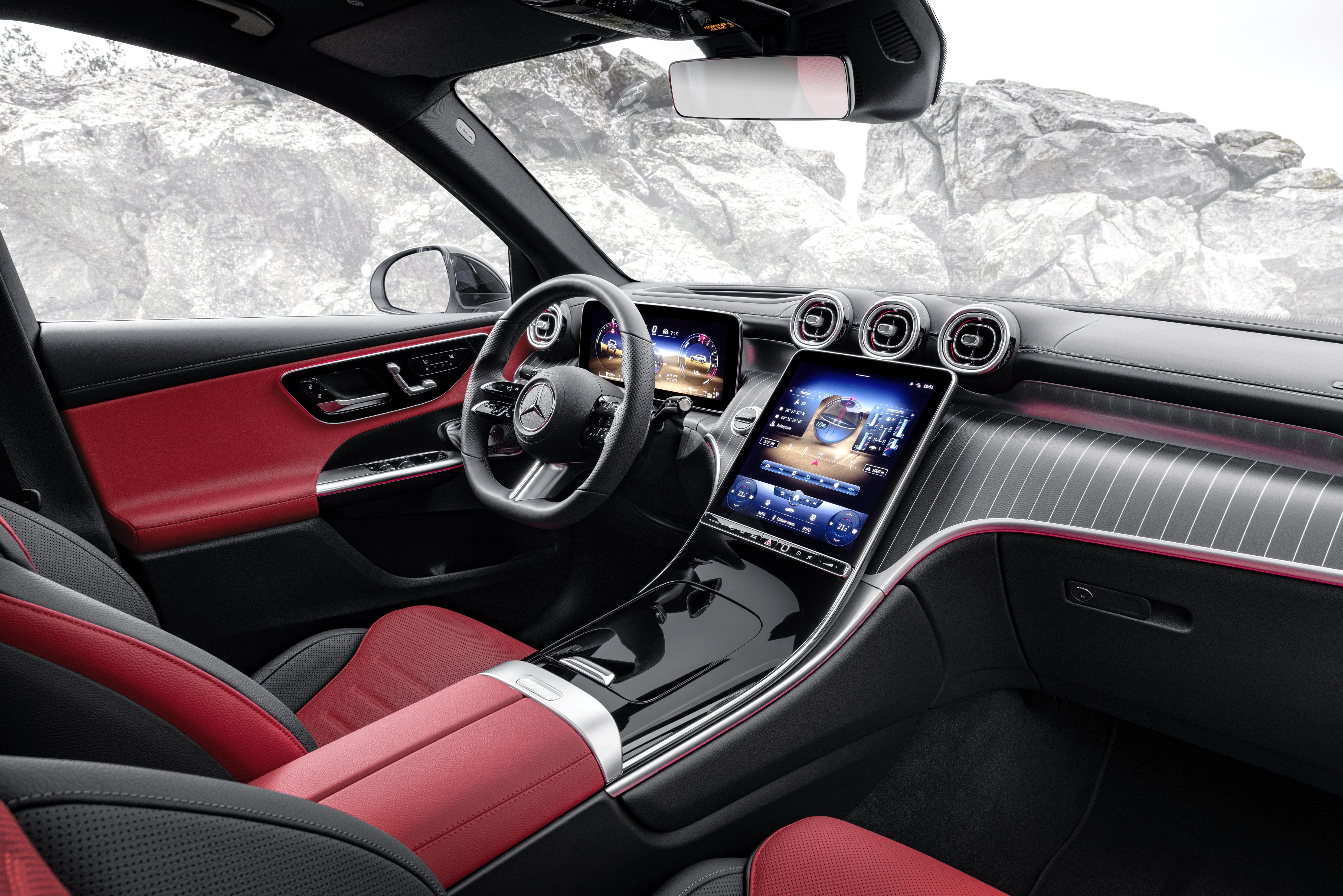 Mercedes GLC 2022: foto oficial del interior.