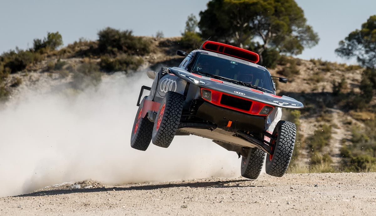 El Audi RS Q e tron, en acción. Te contamos todos sus detalles en este vídeo. Foto: Audi Sport.
