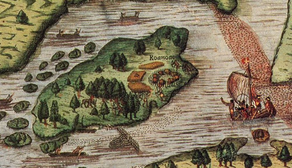 Aproximadamente, 115 colonos vivían en Roanoke.