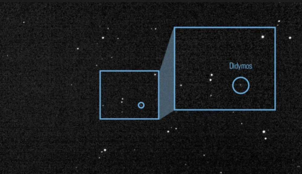 La nave ya tiene a la vista el asteroide Didymos y su satélite Dimorphos contra el que impactará.