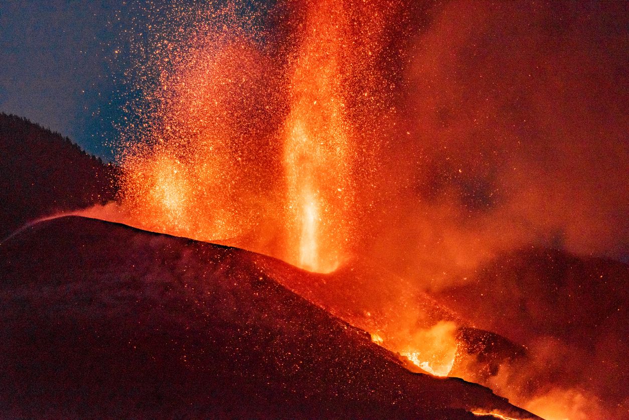 Esta semana se cumple un año de l inicio de la erupción del volcán de Cumbre Vieja.
