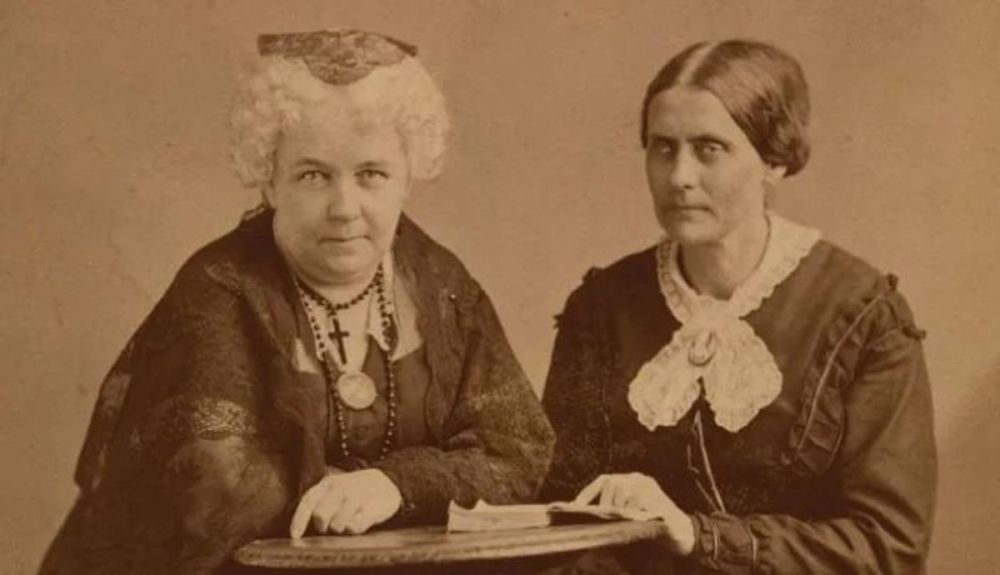 Elizabeth Cady Stanton y Susan B. Anthony en 1870. Elizabeth Cady Stanton y Susan B. Anthony en 1870.