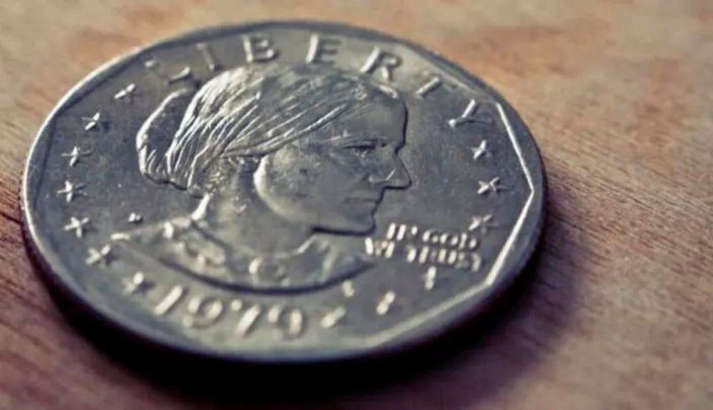 Moneda dedicada a Susan B. Anthony. Moneda dedicada a Susan B. Anthony.