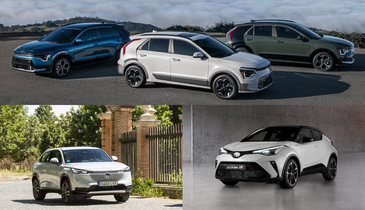 Kia Niro, Toyota C HR y Honda HR V, frente a frente