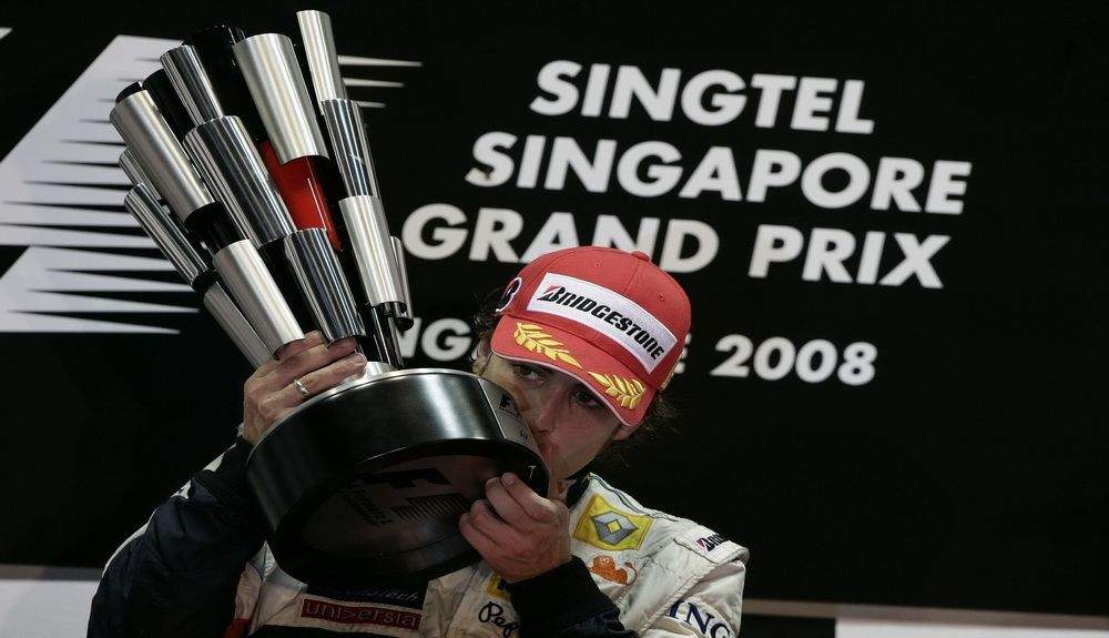 Fernando Alonso ganó en Singapur en 2008 partiendo desde la posición 15ª