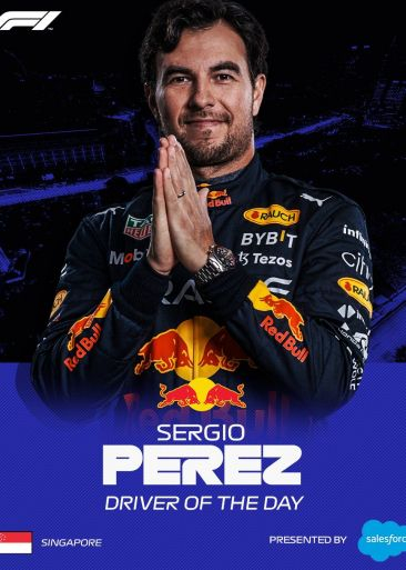 Checo Pérez piloto del día