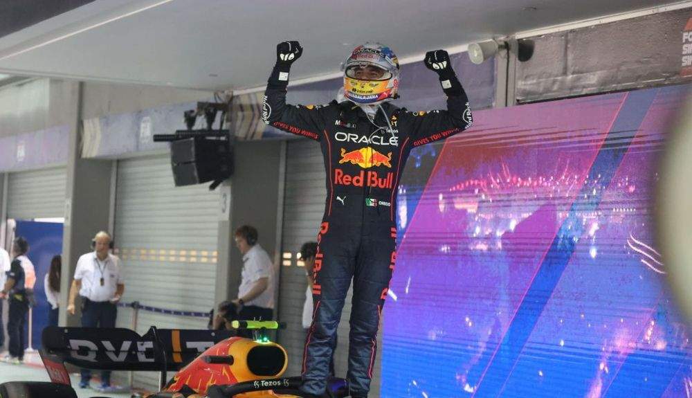 Checo Pérez (Red Bull) celebró su victoria