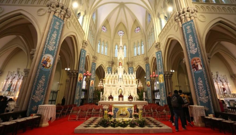La Catedral de San Ignacio en Shanghái es uno de los edificios icónicos de la ciudad. La Catedral de San Ignacio en Shanghái es uno de los edificios icónicos de la ciudad.
