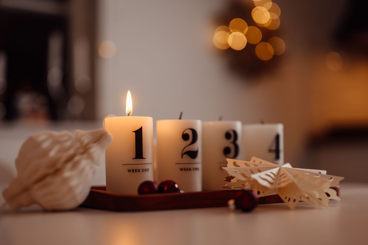 Velas de adviento.