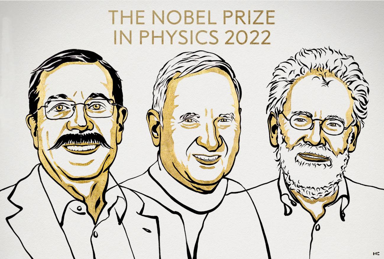 Alain Aspect, John Clauser y Anton Zeilinger comparten el Nobel de Física 2022.