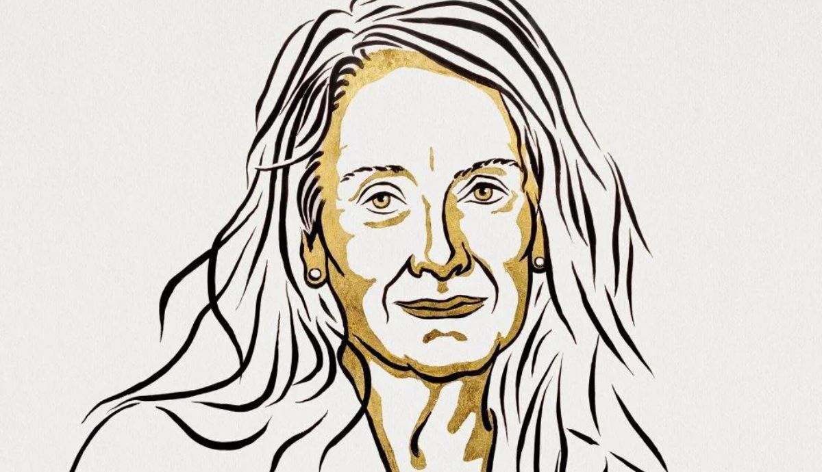La ganadora del Premio Nobel de Literatura de este año, Annie Ernaux.