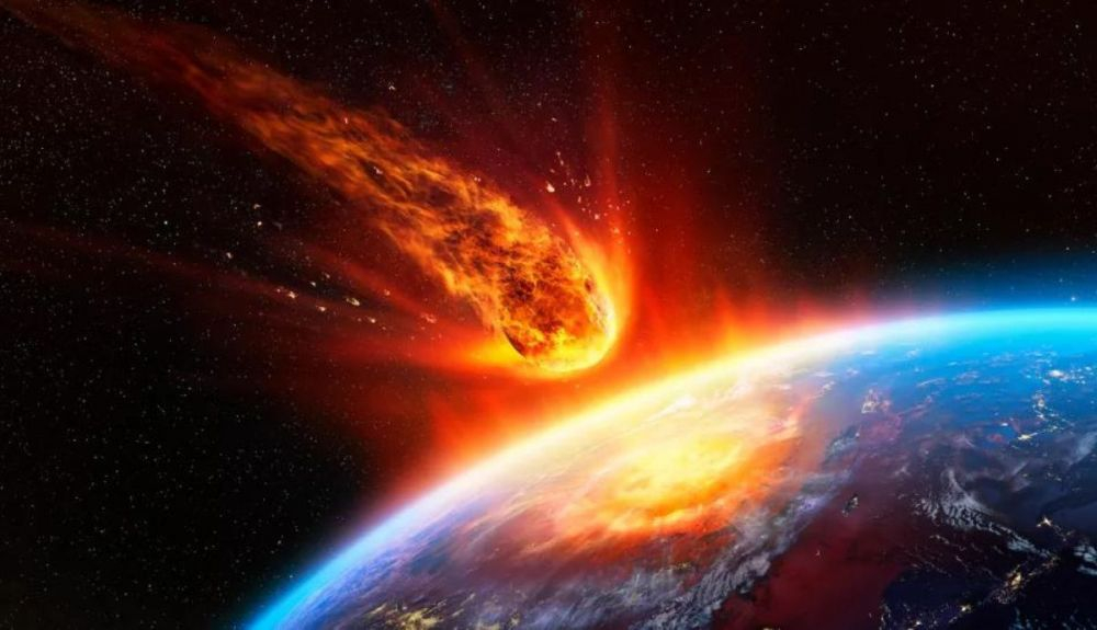 El meteorito causó un devastador tsunami.