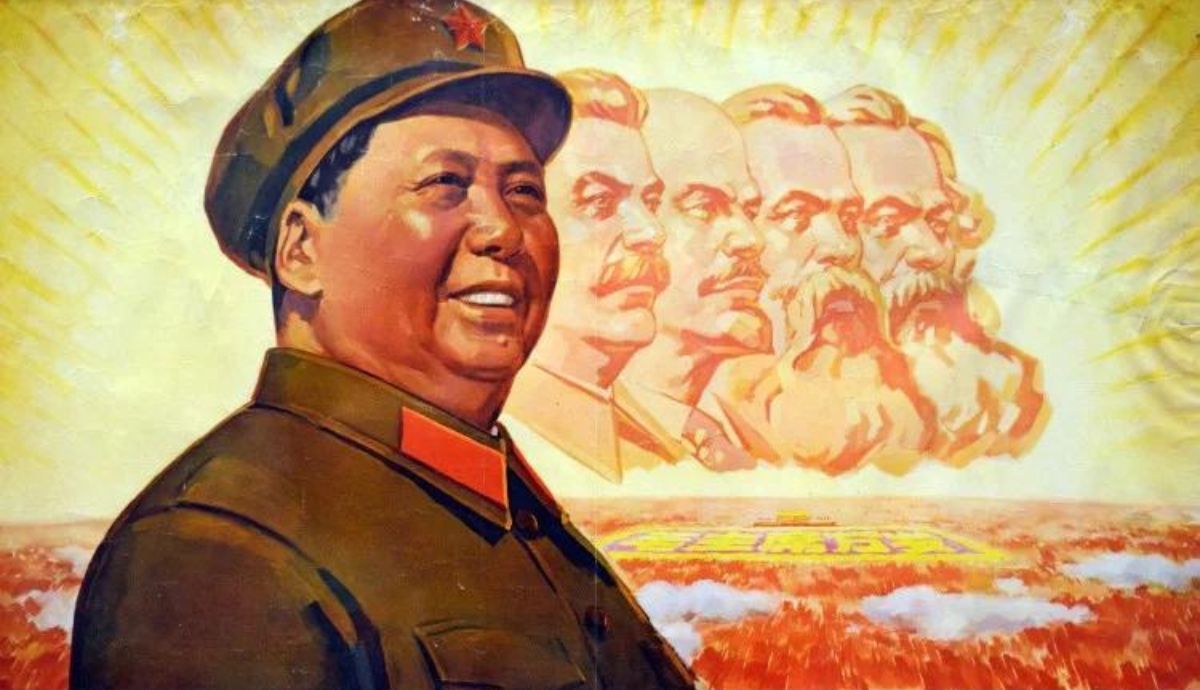 Afiche de propaganda de la República Popular China.