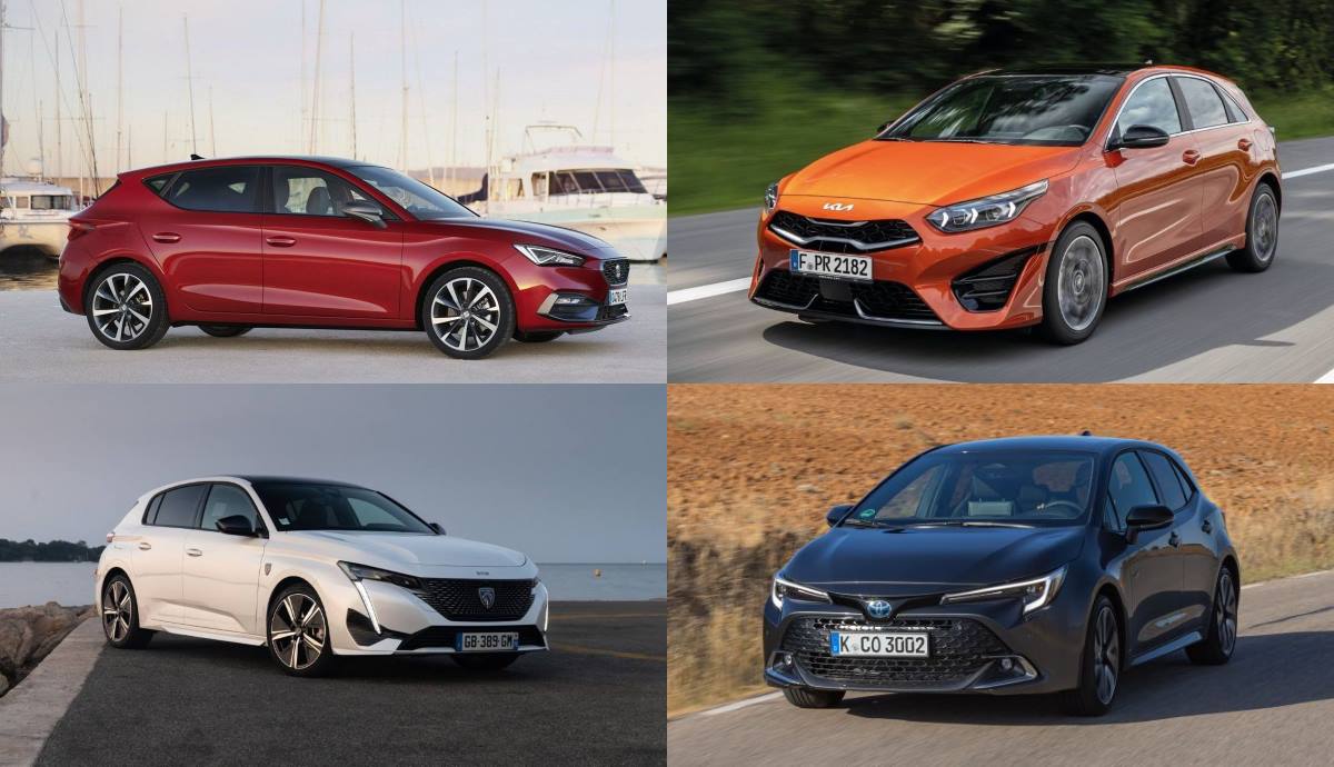 Kia Ceed, Toyota Corolla, Seat León y Peugeot 308