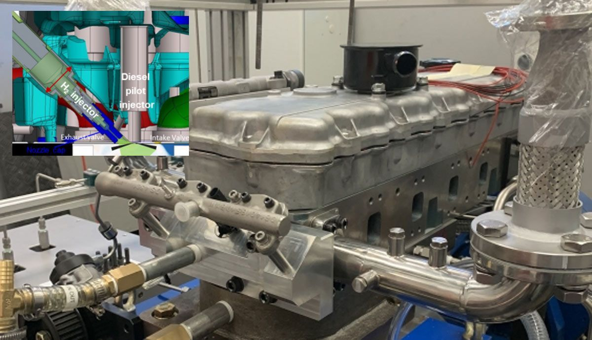 La solución de estos ingenieros de la UNSW en Sidney para convertir un motor diésel en uno capaz de utilizar también hidrógeno. La solución de estos ingenieros de la UNSW en Sidney para convertir un motor diésel en uno capaz de utilizar también hidrógeno.