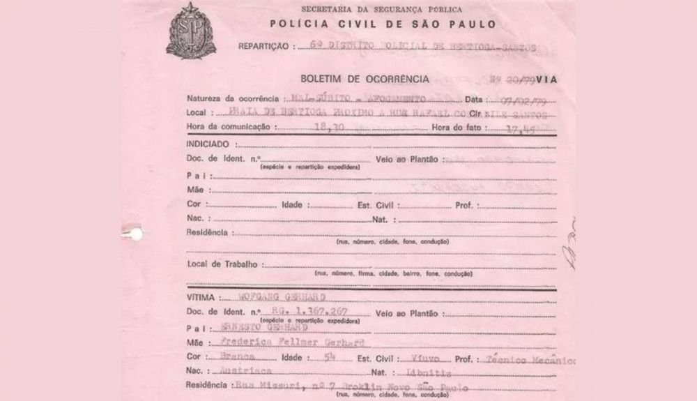 Cuando Mengele murió, estaba usando el pseudónimo de Gerhard. Cuando Mengele murió, estaba usando el pseudónimo de Gerhard.