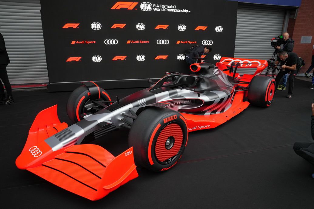 Showcar de Audi con el que anuncia su proyecto de entrada en la F1 en 2026